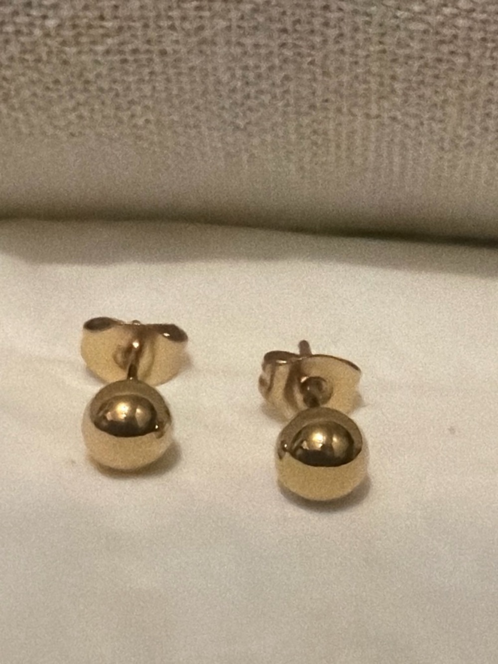 18k gold plated stainless steel Gold Ball Stud Earrings-Classic Women's Jewelry